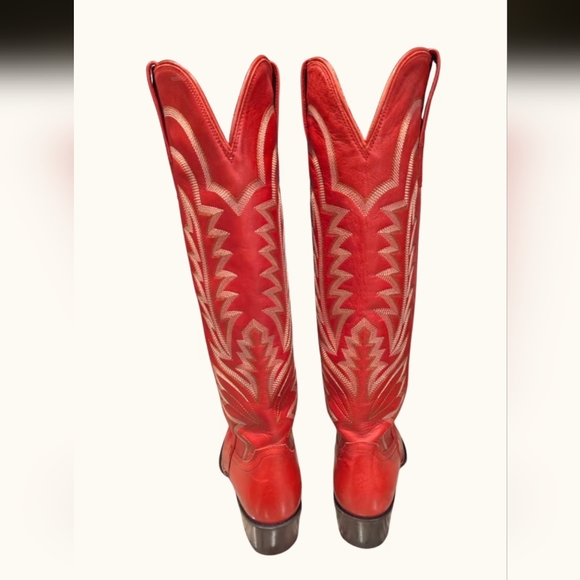 EUC Worn Once Tecovas Abby Crimson Red Cowboy Boots - Picture 6 of 7